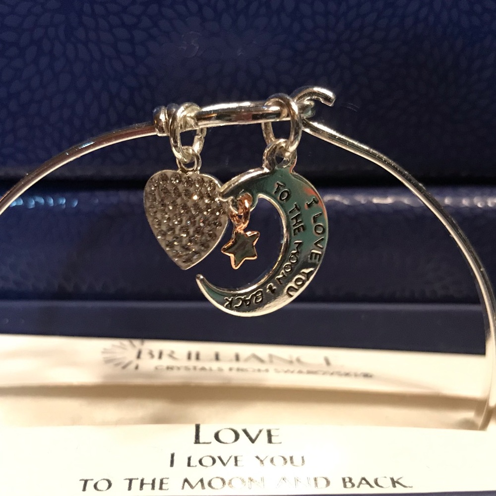 Brilliance “love to moon and back” bracelet